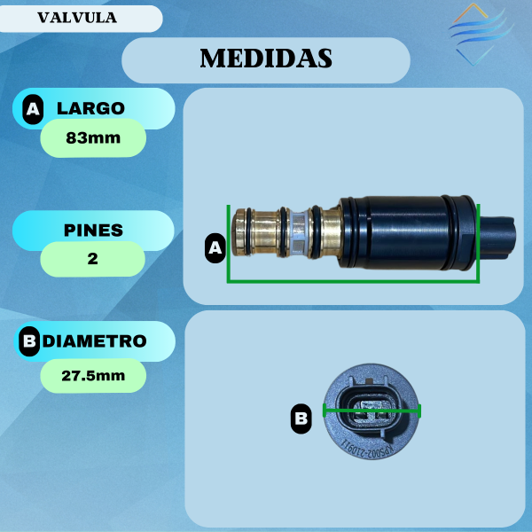 Valvula Electronica Para Compresor Nd Denso - Imagen 2
