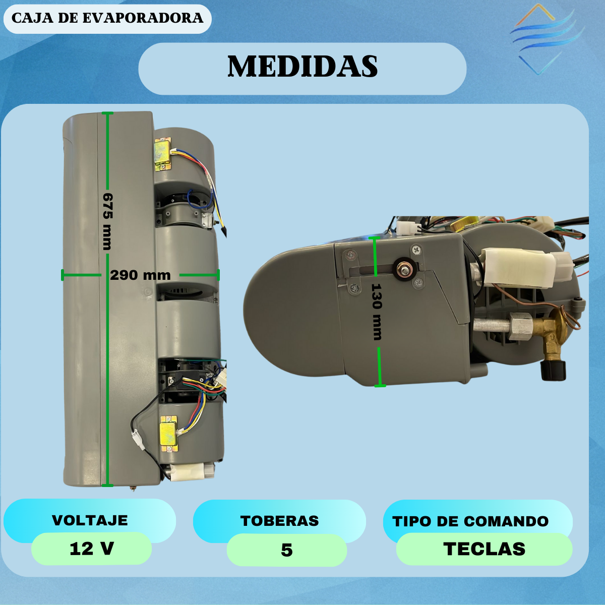 Caja Evaporadora Universal Doble Turbina - Imagen 7