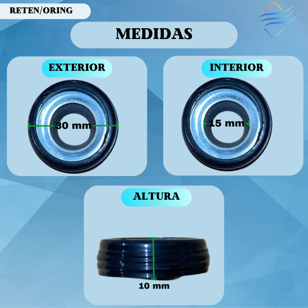 Sello Compresor Aire Acondicionado Denso 10p 6p - Imagen 2