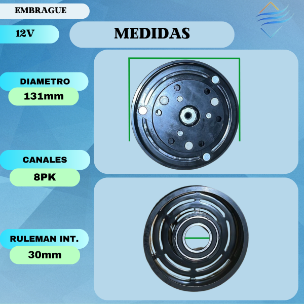 Embrague Aire Acondicionado Para Ford F100 Duty Ranger - Imagen 4