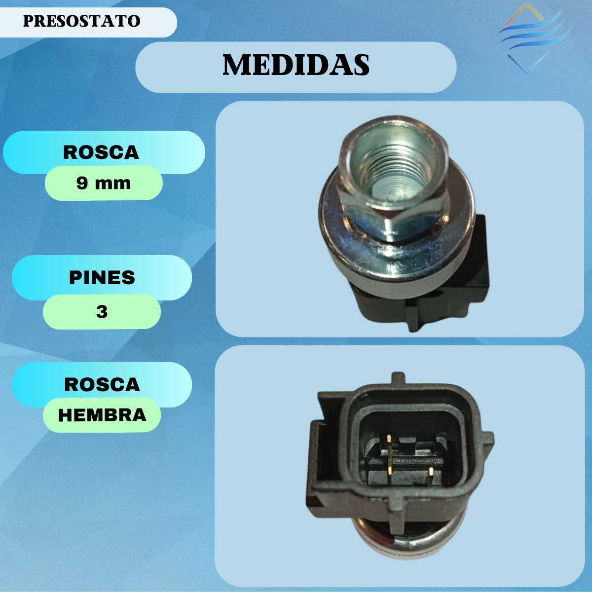Sensor Presión Presostato Aire Acondicionado Dodge Ram - Imagen 2