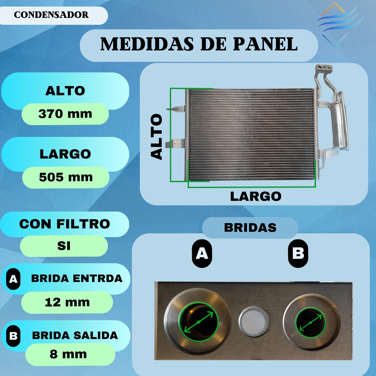 Condensador Aire Acond Chevrolet Meriva Calidad Original 194-aa - Imagen 3