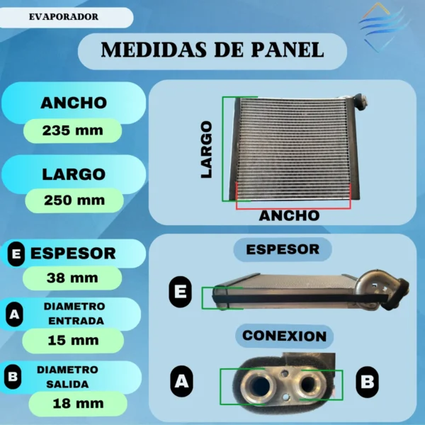 Evaporador  Acire Acondicionado Toyota Hilux 2010 - Imagen 3