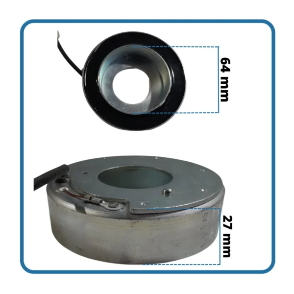 Bobina Compresor Aire Acondicionado Seiki 12v - Imagen 2