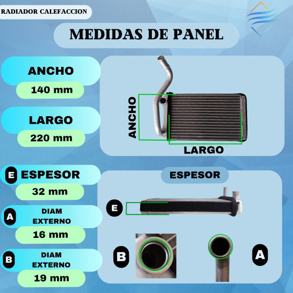 Radiador Calefaccion Hilux >2003 - Imagen 4
