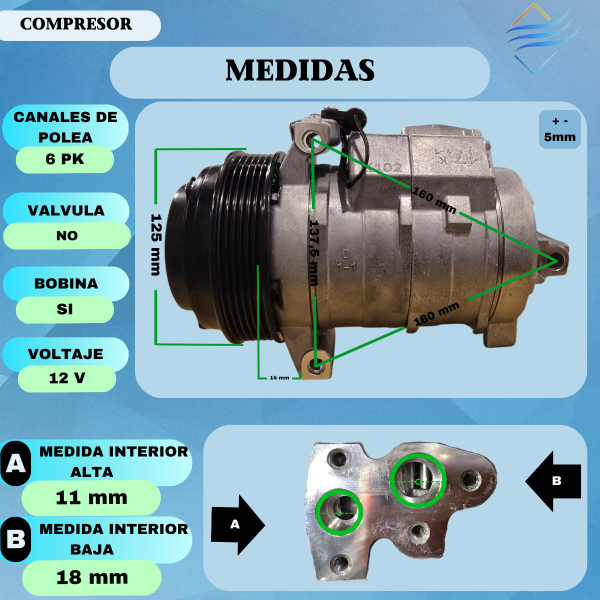 COMPRESOR MB SPRINTER 515 TRASERO - Imagen 4