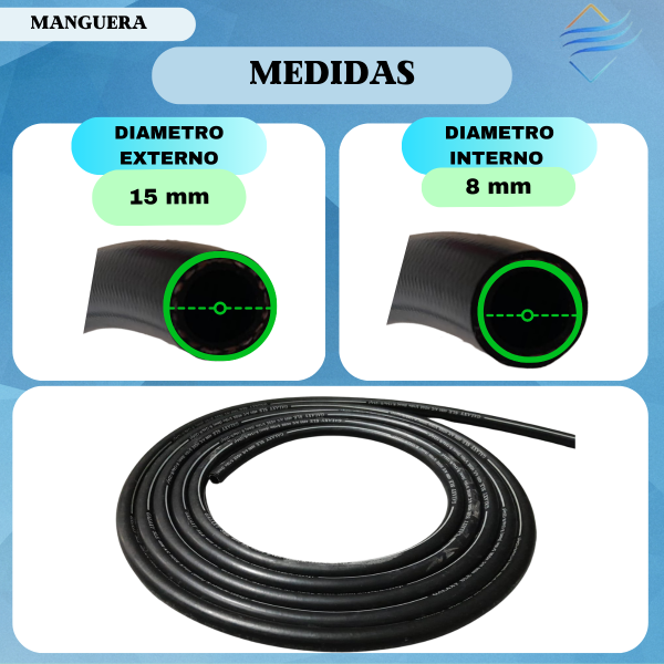 MANGUERA 5/16 R134 GALAXY REDUCIDA P/M - Imagen 2