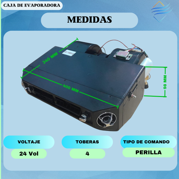 CAJA EVAPORADORA UNIVERSAL FRIO CALOR 24V - Imagen 4