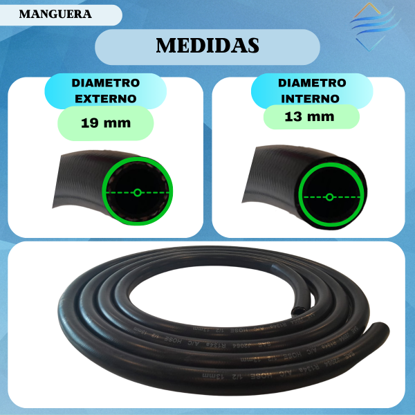 MANGUERA 1/2 R134 REDUCIDA - Imagen 4