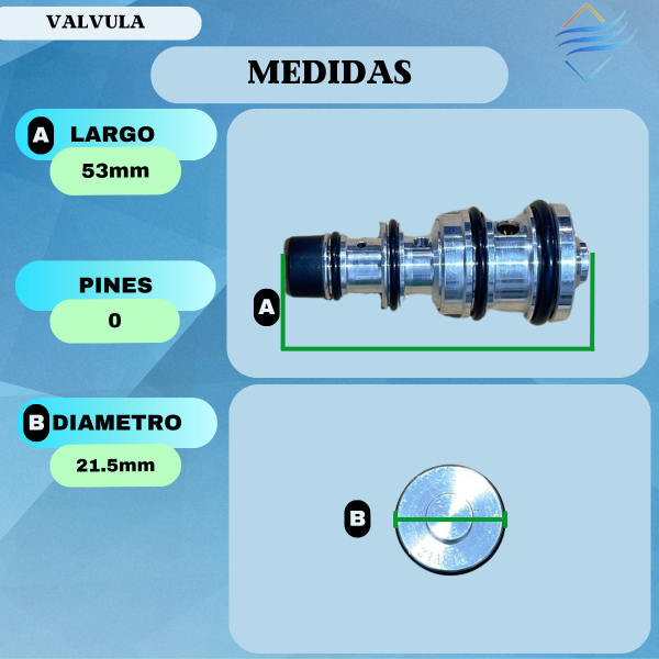 VALV. CONTROL Delphi V5 NEGRA 49.5 mm - Imagen 2