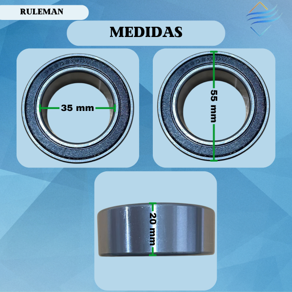RULEMAN EMB.SD 505/507 55x35x20 mm - Imagen 3
