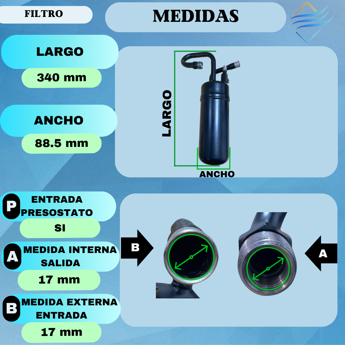 FILTRO FORD RANGER DIESEL 98> - Imagen 3