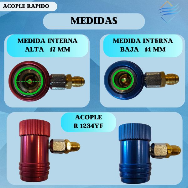 ACOPLE R-1234YF RAP. 90ø M12 X 1,5 X 1/4 - Imagen 4
