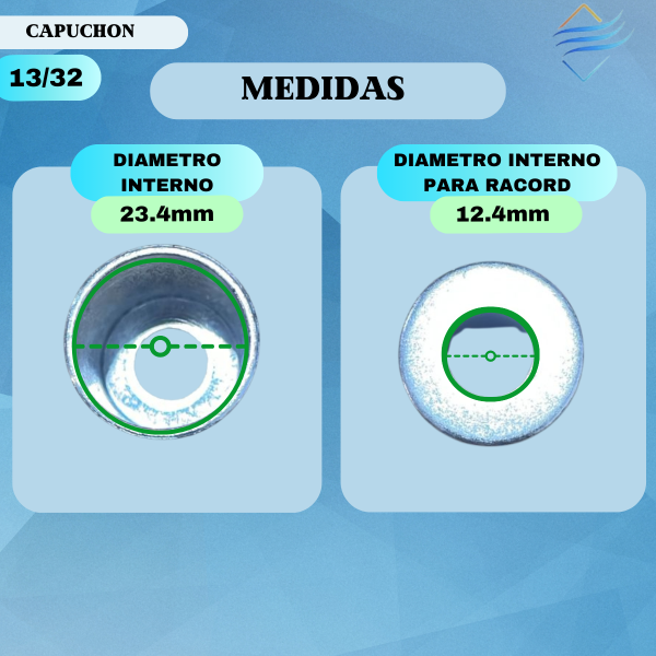 CAPUCHON COMUN 13/32 ALUMINIO - Imagen 3