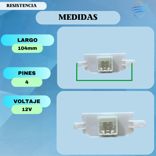 RESISTOR VAR.FORD ECOSPORT 4 PIN - Imagen 2