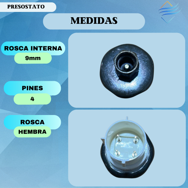 PRESOSTATO FORD KA FIESTA FOCUS 4 PIN - Imagen 2