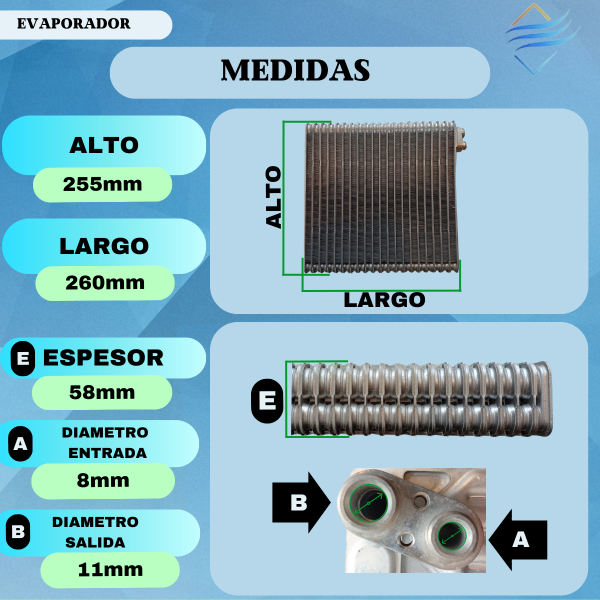 Evaporador Aire Acondicionado Toyota Corolla >03 - Imagen 3