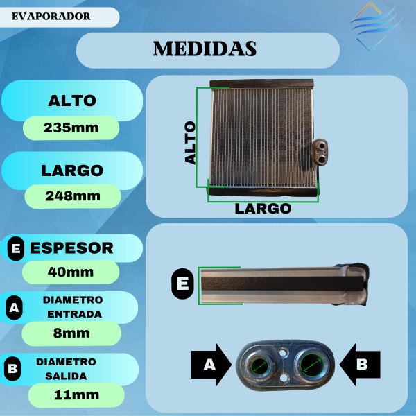 Evaporador Aire Acondicionado Toyota Hilux Linea Nueva - Imagen 3