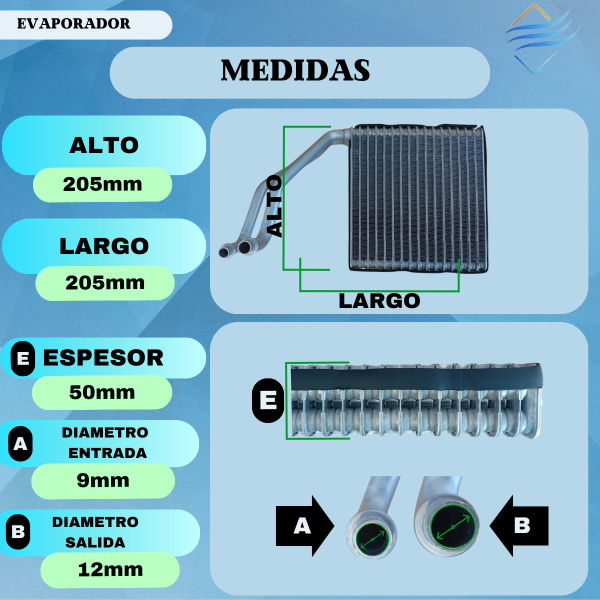 Panel Evaporador Chevrolet Corsa/Celta 11> - Imagen 2