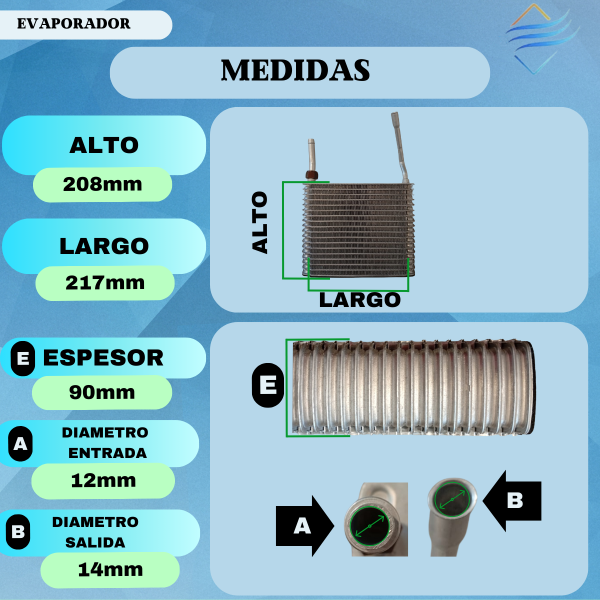 Evaporador Ford Ranger 2.3 2.5 2.8 3.0 Calidad Original - Imagen 3