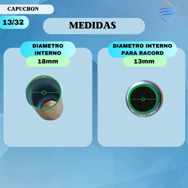 Capuchón chapa p/Manguera 13/32 Reducido - Imagen 2