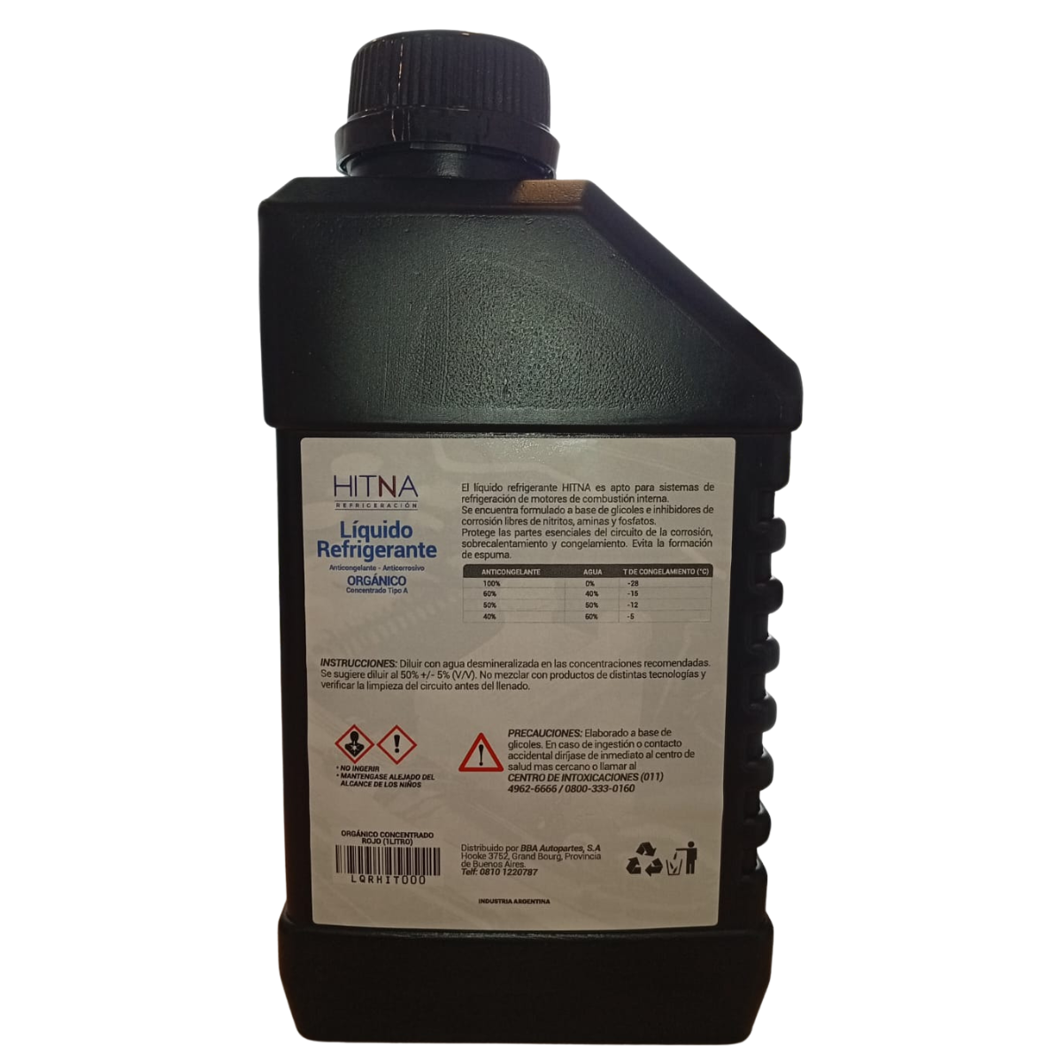 Liquido refrigerante Universal Livianos 50/20Organico contrado rojo (1 litro) - Imagen 2