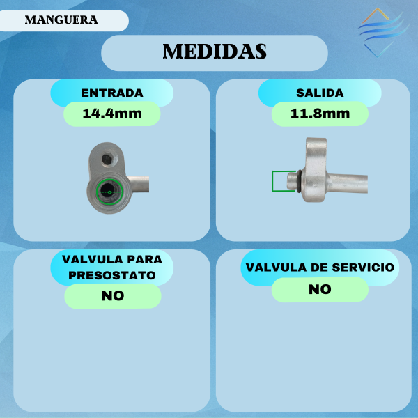 CAÑO AIRE ACONDICIONADO FOCUS 1 COMP A COND - Imagen 3