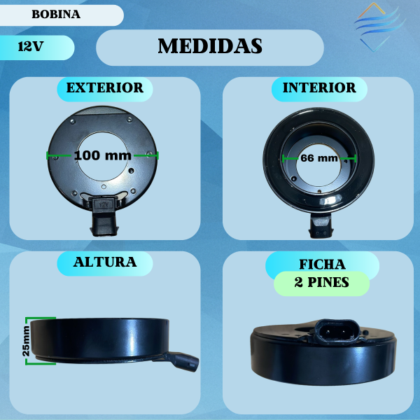 Bobina Delphi Megane 2 CVC 12v - Imagen 2