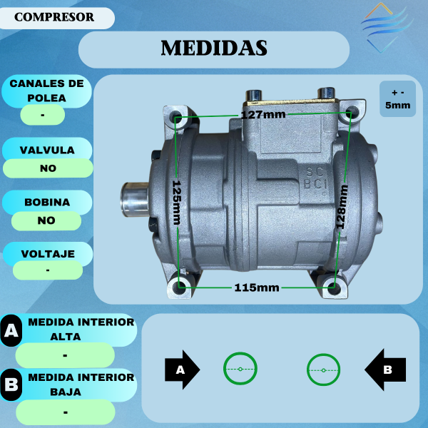 Compresor Denso ND 10PA17C - Imagen 2