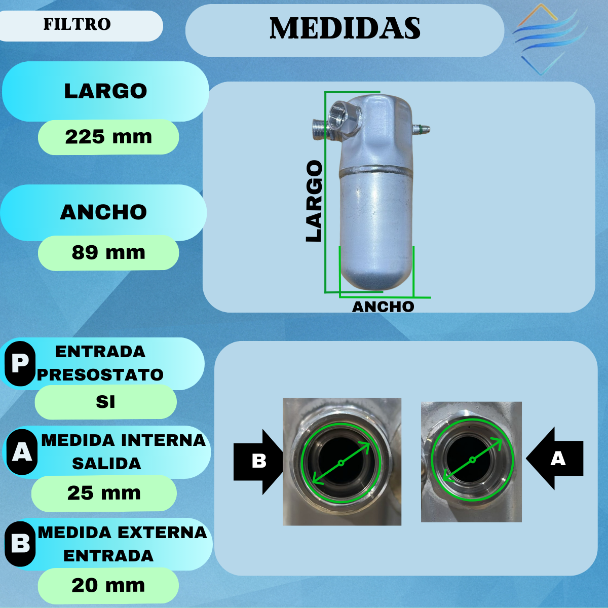 Filtro Aire Acondicionado Chevrolet D20 89/92 - Imagen 2
