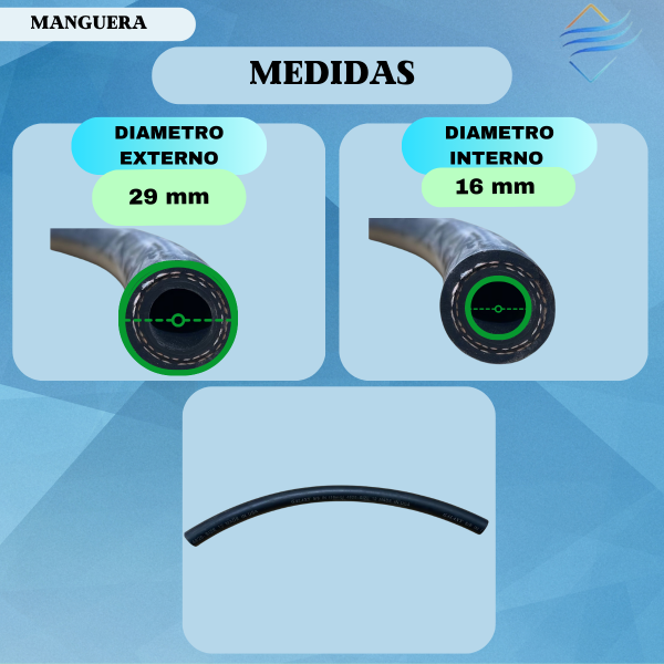 MANGUERA 5/8 R134 GALAXY COMUN X METRO - Imagen 2