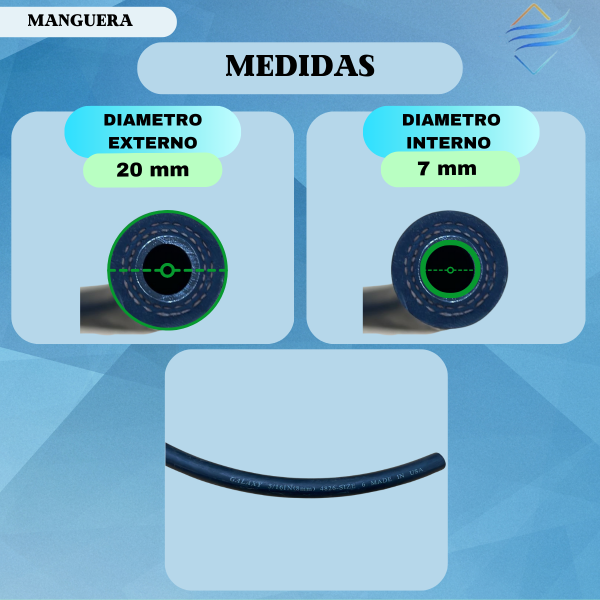 MANGUERA 5/16 R134 GALAXY COMUN X METRO - Imagen 2