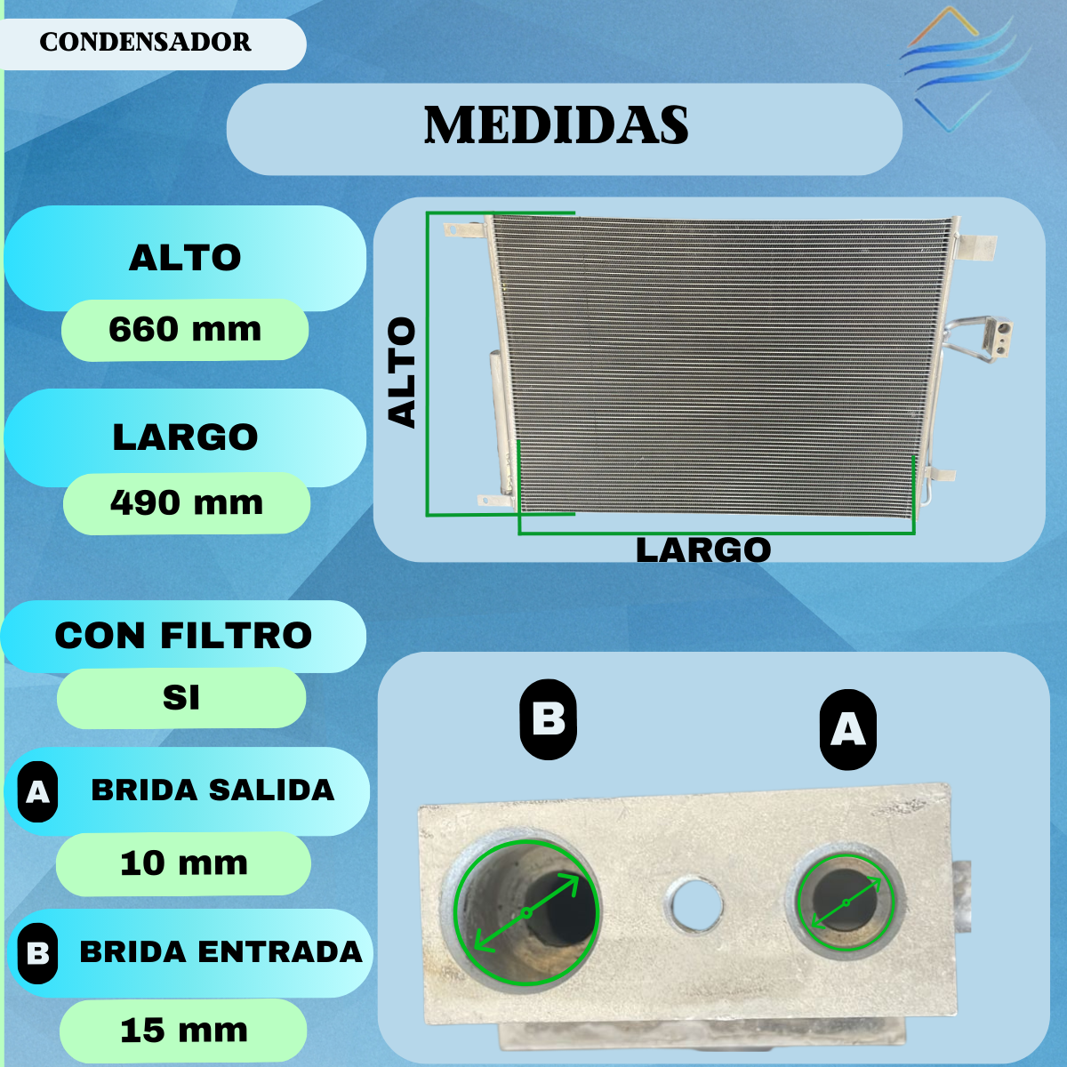 Condensador Alaskan 21/23 Motor 2.3 dci - Imagen 3