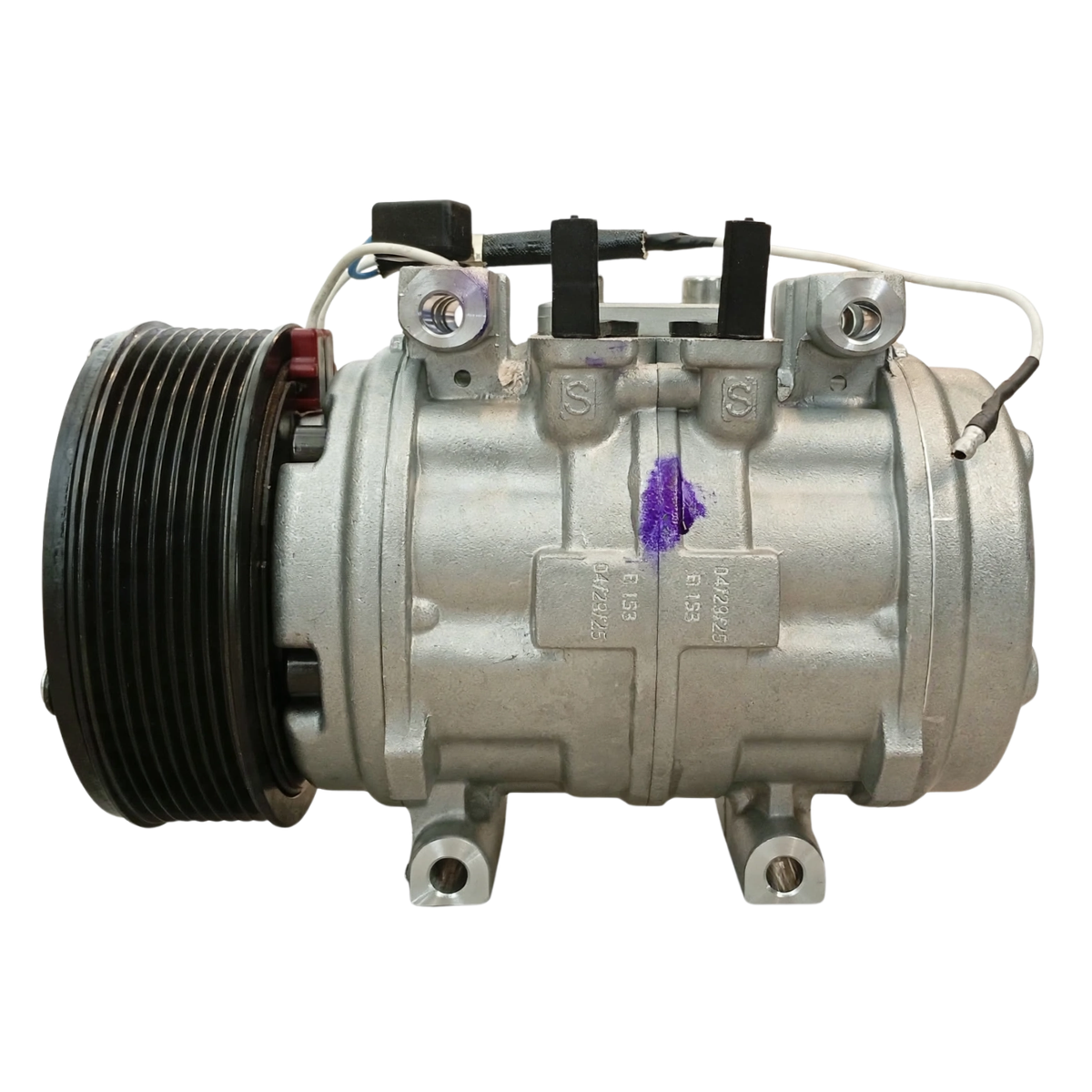 COMPRESOR COMUNIZADO CON EM 10P15 (PASANTE) - TRACTORES JD (5000/6000/9000) - MITSUBISHI L200 TRITON - 8PK 12V - Imagen 2