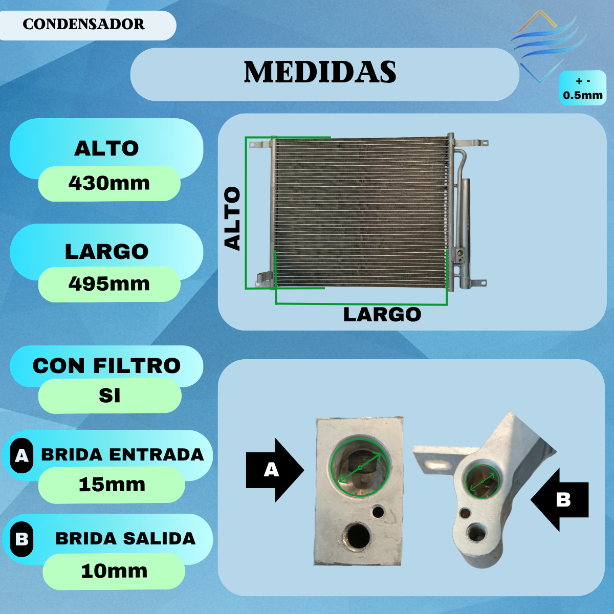 CONDENSADOR CHEVROLET AVEO G2 - Imagen 3