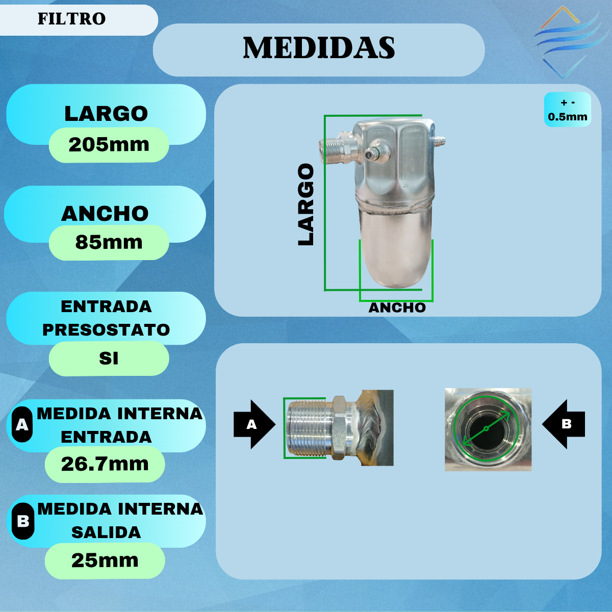 FILTRO FIAT TIPO - Imagen 2
