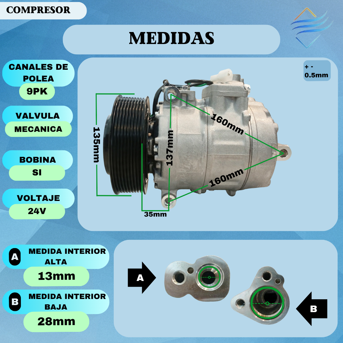 COMPRESOR MERCEDES BENZ AXOR - Imagen 4